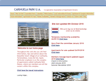 Tablet Screenshot of carihuelapark.org
